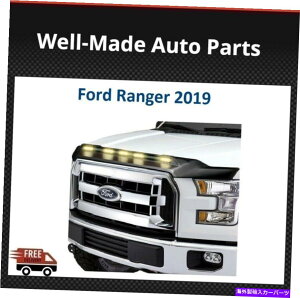 oOV[h AVS}bgubNt[hveN^[V[hW/Cg753166tBbg2019tH[hW[ AVS Matte Black Hood Protector Shield w/Light 753166 Fits 2019 Ford Ranger