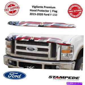 oOV[h Stampede Vigilante Premium Highrofile Hood ProtectorɓK15-20 F-150 | Stampede Vigilante Premium High-Profile Hood Protector Fits 15-20 F-150 | Flag
