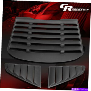 �o�O�V�[���h 15-18�t�H�[�h�}�X�^���O�N�[�y3PCS�r���e�[�W�X�^�C�����A+�N�H�[�^�[�T�C�h�E�B���h�E���[�o�[ FOR 15-18 FORD MUSTANG COUPE 3PCS VINTAGE STYLE REAR+QUARTER SIDE WINDOW LOUVERS�y���s�A���i�z