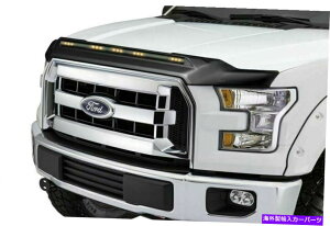 �o�O�V�[���h AVS-For 2015-2019 Ford F150 Aeroskin Low Profile Hood Shield W/ Lights-Black AVS-for 2015-2019 Ford F150 Aeroskin Low Profile Hood Shield w/ Lights - Black�y���s�A���i�z