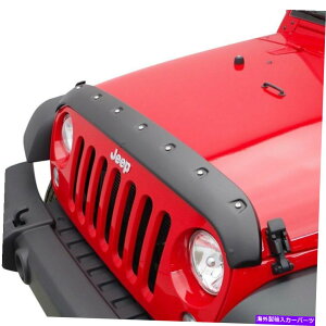 バグシールド ジープラングラーJK 18フォーカスオートTG7W07テクスチャブラックフォームフィットフードプロテクター For Jeep Wrangler JK 18 Focus Auto TG7W07 Textured Black FormFit Hood Protector