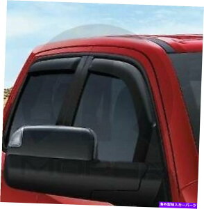 oOV[h 19-2020 RAM 1500 dttgƃA̒FEBhEGAftN^[Zbgt@Ng[ 19-2020 Ram 1500 DT Front and Rear Tinted Window Air Deflector Set Factory