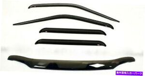 �o�O�V�[���h Sierra 1500�_�u���L���u2014-2018�o�O�f�B�t���N�^�[�V�[���h���e�[�v��vent visor�R���{ Sierra 1500 Double Cab 2014-2018 Bug Deflector Shield & Tape on Vent Visor Combo�y���s�A���i�z