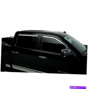 oOV[h 4PC PUTCO CHROME ABSEBhEoCU[2014 GMC SIERRA LD 4DR CREW CABɌăZbg 4pc Putco Chrome ABS Window Visor Set for 2014 GMC Sierra LD 4DR Crew Cab