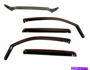 oOV[h EFChoOV[h`lCEChfBtN^[X[L[ubNtH[16-21g^^R} Wade Bug Shield & In-Channel Wind Deflectors Smokey Black for16-21 Toyota Tacoma