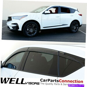 oOV[h Acura RDXWellvisorsEBhEoCU[19-22ftN^[CK[hubNg6pc WellVisors Window Visors For Acura RDX 19-22 Deflector Rain Guard Black Trim 6pc