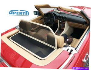 バグシールド 風のディフレクターはメルセデス・ベンツR107 SL 1971-1989ベージュ /クリーム風ストップタンに適合します WIND DEFLECTOR FITS MERCEDES-BENZ R107 SL 1971-1989 BEIGE / CREAM WINDSTOP TAN