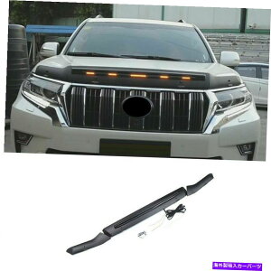 �o�O�V�[���h ABS LED�}�b�g�X���[�N�u���b�N�o�O�V�[���h�t�[�h�v���e�N�^�[Prado FJ150 LC150 18-21 ABS LED Matte Smoke Black Bug Shield Hood Protector For Prado FJ150 LC150 18-21�y���s�A���i�z