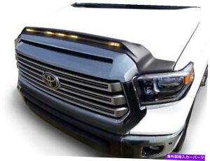 oOV[h 2014-2019AVSg^chGAXL[vt@Ct[hV[hW/Cg-BLA AVS for 2014-2019 Toyota Tundra Aeroskin Low Profile Hood Shield w/ Lights - Bla