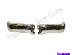oOV[h 2009 - 14NtH[hF150X^CTChAop[GhLbvNw/oZT[z[Zbg FOR 2009-14 FORD F150 STYLESIDE REAR BUMPER END CAP CHROME W/O SENSOR HOLE SET