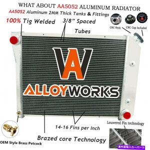 Radiator 4��A���~�j�E�����W�G�[�^�[�ɓK������1968-87�V�{���[�C���p���x���J�~�m�G���r�X�P�C���G�A 4 Row Aluminum Radiator Fits 1968-87 CHEVY IMPALA BEL Camino El Biscayne AIR�y���s�A���i�z