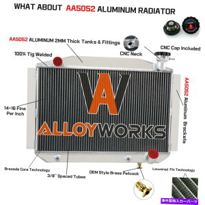 Radiator 4��A���~�j�E�����W�G�[�^�[�t�B�b�g1955?1960�V�{���[�R���x�b�g350 4.3L 4.6L V8 AT/MT 4 ROWS ALUMINUM RADIATOR FIT 1955~1960 CHEVROLET CORVETTE 350 4.3L 4.6L V8 AT/MT�y���s�A���i�z