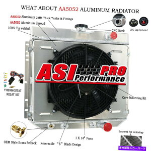 Radiator 67?70tH[h}X^O /1967-1968 Ford LtdAV83񃉃WG[^[ƃVEht@[ 3 Rows Radiator &Shroud Fan &Relay for 67~70 Ford Mustang /1967-1968 Ford LTD,V8