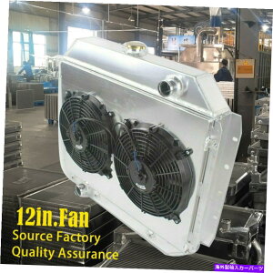 Radiator 4��̃��W�G�[�^�[W/�t�@���R���{66-79�t�H�[�hF100 F150 F250 F350 360 390 330 400���[�^�[ 4 Row Radiator w/ Fan Combo 66-79 Ford F100 F150 F250 F350 360 390 330 400 Motor�y���s�A���i�z