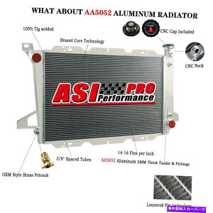 Radiator 1985�N����1996�N�̃t�H�[�h�u�����R�s�b�N�A�b�vF150 F250 F350 4.9L L6 3��A���~�j�E�����W�G�[�^�[ for 1985-1996 Ford Bronco Pickup F150 F250 F350 4.9L L6 3 Rows Aluminum Radiator�y���s�A���i�z