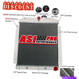 Radiator 4 row alu���W�G�[�^�[�t�B�b�g1947-1954�V�{���[3100 3600 3800 3900 4.3L L6�s�b�N�A�b�vV8 4 Row Alu Radiator Fit 1947-1954 Chevy 3100 3600 3800 3900 4.3L L6 Pickup V8�y���s�A���i�z