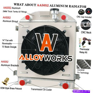 Radiator 4��̃��W�G�[�^�[+�V�����E�h�t�@��1928-1929�t�H�[�h���f��A�t���b�g�w�b�h�G���W���t���b�g�w�b�h 4 Row Radiator+Shroud Fan For 1928-1929 Ford Model A Flathead Engine Flat Head
