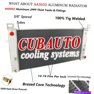 Radiator 4񃉃WG[^[tBbgV{[Vo[hGMCVG^z[R4.3/4.8/5.3LxO 4 Rows Radiator Fit Chevy Silverado GMC Sierra Tahoe Yukon 4.3/4.8/5.3L Suburban