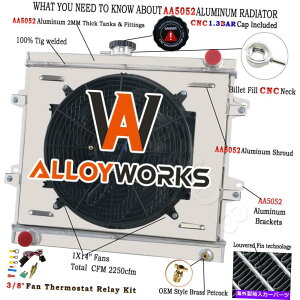 Radiator 1984 - 95�N��3�񃉃W�G�[�^�[�V�����E�h�t�@���L�b�g4Runner�s�b�N�A�b�vSR5 RN60 2.4L L4 3 Row Radiator Shroud Fan Kit For 1984-95 Toyota 4Runner Pickup SR5 RN60 2.4L L4