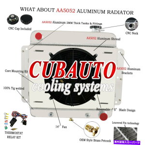 Radiator 4񃉃WG[^[ +VEht@ +1962-1967̃[66V{[V{[II Nova V8 4 Rows Radiator+Shroud Fan +Relay For 1962-1967 66 Chevrolet Chevy II Nova V8