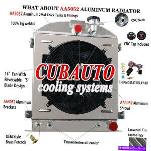 Radiator 4row���W�G�[�^�[�V�����E�h�t�@��+�����[�t�B�b�g1932�t�H�[�h3 �`���b�v�O�����V�F���V�F�r�[�G���W�� 4Row Radiator Shroud Fan+Relay Fit 1932 Ford 3 Chopped Grill Shell Chevy Engine�y���s�A���i�z