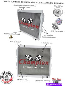 Radiator 2000年から2006年のトヨタツンドラV8エンジン＃CC2321の3列イーグルチャンピオンラジエーター 3 Row Eagle Champion Radiator for 2000 - 2006 Toyota Tundra V8 Engine #CC2321