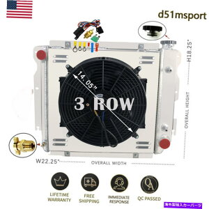 Radiator 3�񃉃W�G�[�^�[�V�����E�h�t�@���T�[���X�^�b�g�W�[�v�����O���[TJ YJ V8�ϊ�87-02 3 Row Radiator Shroud Fan Thermostat For Jeep Wrangler TJ YJ V8 Conversion 87-02�y���s�A���i�z