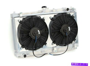 Radiator Yonaka Mazda Miata 1999-2005�p�t�H�[�}���X�A���~���b�h���W�G�[�^�[w/�t�@���ƃV�����E�h Yonaka Mazda Miata 1999-2005 Performance Aluminum Rad Radiator w/ Fans & Shroud�y���s�A���i�z