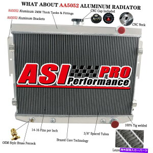 Radiator 4��A���~�j�E�����W�G�[�^�[�t�B�b�g1973-78�_�b�W�`���[�W���[���[�p�[7.2L V8 440�r�b�O�u���b�N 4 Rows Aluminum Radiator Fit 1973-78 Dodge Charger Mopar 7.2L V8 440 Big Block