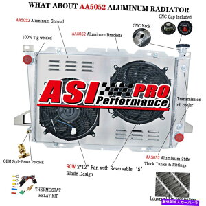 Radiator 3��A���~�j�E�����W�G�[�^�[�V�����E�h�t�@�������[1985-1996�t�H�[�hF150 F350�u�����R 3 Rows Aluminum Radiator Shroud Fan Relay for 1985-1996 Ford F150 F350 Bronco�y���s�A���i�z