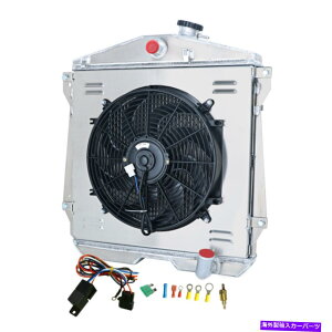 Radiator 1943N1948ÑV{[t[gCt[g}X^[L6 3񃉃WG[^[+VEht@+[ For 1943-1948 Chevrolet Fleetline FleetMaster L6 3-Row Radiator+Shroud Fan+Relay