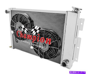 Radiator 3 Row Al Champion Radiator�A2 10 �t�@��1967-1969 Trans AM V8�i�}�j���A���g�����X�j 3 Row AL Champion Radiator,2 10 Fans for 1967 - 1969 Trans Am V8 (Manual Trans)�y���s�A���i�z