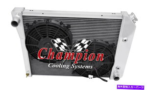 Radiator 3��AR�`�����s�I�����W�G�[�^�[20 �A2 10�t�@��1973 1974�N�r���C�b�N�A�|��L6 Eng 3 Row AR Champion Radiator 20,2 10 Fans for 1973 1974 Buick Apollo L6 Eng�y���s�A���i�z