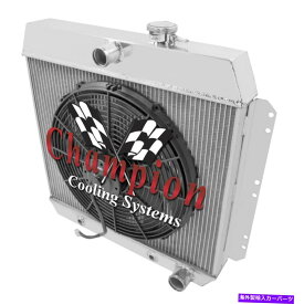 Radiator 1949-1954シボレーカーV8変換3列ジャムチャンピオンラジエーターW/ 16 "ファン 1949 - 1954 Chevy Cars V8 Conversion 3 Row Jamn Champion Radiator W/ 16" Fan