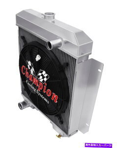 Radiator 3QR`sIWG[^[W/ 16 "t@1955 1956 Mercury Montclair V8 Eng 3 Row QR Champion Radiator W/ 16" Fan for 1955 1956 Mercury Montclair V8 Eng