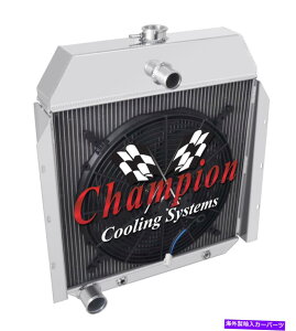 Radiator 3 Row Atomic Champion Radiator W/ 16 �t�@��1941-1949 International��CC8960 3 Row Atomic Champion Radiator W/ 16 Fan for 1941 - 1949 International #CC8960�y���s�A���i�z