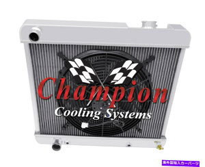 Radiator 3���E�N�C�[���`�����s�I�����W�G�[�^�[W/ 16�C���`�t�@��1961 1962 Oldsmobile Starfire 3 Row Queen Champion Radiator W/ 16 Fan for 1961 1962 Oldsmobile Starfire�y���s�A���i�z