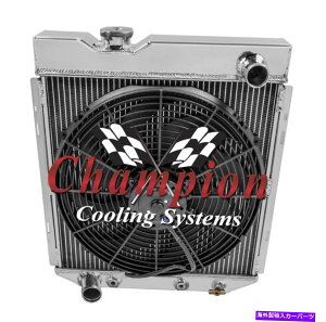 Radiator 3���E�N�C�[���`�����s�I�����W�G�[�^�[W/ 16 �t�@��1965 1966 Ford Mustang V8 Swap 3 Row Queen Champion Radiator W/ 16 Fan for 1965 1966 Ford Mustang V8 Swap�y���s�A���i�z