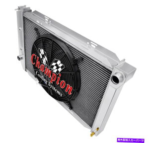 Radiator 3��RN�`�����s�I�����W�G�[�^�[W/ 16 �t�@��1970 1971 Ford Gran Torino V8�G���W�� 3 Row RN Champion Radiator W/ 16 Fan for 1970 1971 Ford Gran Torino V8 Engine�y���s�A���i�z