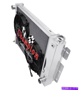 Radiator 2 row���q�`�����s�I�����W�G�[�^�[W/ 2 10 1967 68 1969�g�����X�A���X���[���u���b�N 2 Row Atom Champion Radiator W/ 2 10 Fans for 1967 68 1969 Trans Am Small Block�y���s�A���i�z