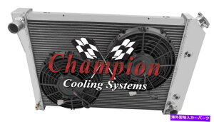 Radiator 3��AAR�`�����s�I�����W�G�[�^�[W/ 2 10�C���`�t�@��1973 1974 Buick Apollo V8�G���W�� 3 Row AAR Champion Radiator W/ 2 10 Fans for 1973 1974 Buick Apollo V8 Engine�y���s�A���i�z