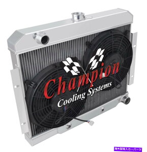 Radiator 1970-1985�W�[�vCJ�V���[�Y3�񍂓x���W�G�[�^�[w/ 2 12 �t�@���V�{���[�\�� 1970 - 1985 Jeep CJ Series 3 Row Advanced Radiator w/ 2 12 fans Chevy Config�y���s�A���i�z
