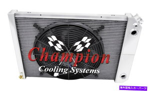 Radiator 3AR`sIWG[^[A16C`t@A1 1/4,1 1/2-1973-1974|eBAbNx`LSXbv 3 Row AR Champion Radiator,16" Fan,1 1/4,1 1/2-1973-1974 Pontiac Ventura LS Swap