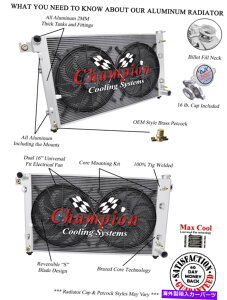 Radiator 3��̃E�G�X�^���`�����s�I�����W�G�[�^�[W/ 2 16 1994-2001 Dodge Ram 1500�̃t�@�� 3 Row Western Champion Radiator W/ 2 16 Fans for 1994 - 2001 Dodge Ram 1500�y���s�A���i�z