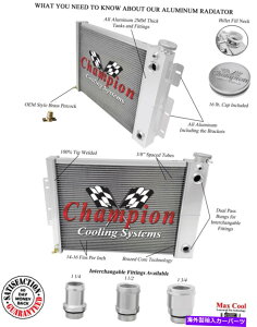 Radiator 3���SR�`�����s�I�����W�G�[�^�[�A1 1/2 �A1 3/4 Fittings-1967-1969 Camaro Small LS Swap 3 Row SR Champion Radiator,1 1/2,1 3/4 Fittings-1967-1969 Camaro Small LS Swap�y���s�A���i�z