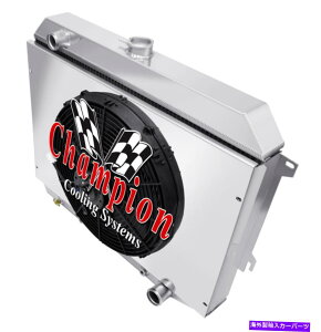 Radiator 3 row er�`�����s�I�����W�G�[�^�[�A16�C���`�t�@���A�V�����E�h-1970-1974�_�b�W�`�������W���[�X���[���u���b�N 3 Row ER Champion Radiator,16 Fan,Shroud-1970-1974 Dodge Challenger Small Block�y���s�A���i
