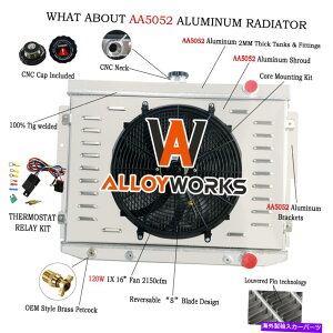 Radiator 1973-19784̃WG[^[VEht@ 4 Row Radiator Shroud Fan For 1973-1978 Dodge Charger Coronet Mopar 7.2L V8