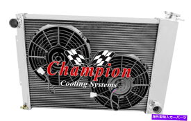 Radiator 3列のSRチャンピオンラジエーター、10 "ファン-1967-1969カマロビッグブロックV8（マニュアルトランス） 3 Row SR Champion Radiator,10" Fans-1967-1969 Camaro Big Block V8 (Manual Trans)