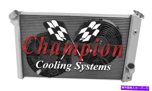 Radiator 1973 1974 1975 1976�V�{���[�R���x�b�g4�񍂓x���W�G�[�^�[W/ 2 12 �t�@�� 1973 1974 1975 1976 Chevrolet Corvette 4 Row Advanced Radiator w/ 2 12 fans�y���s�A���i�z