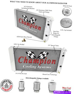 Radiator 3��̃R�[���h�`�����s�I�����W�G�[�^�[�A1 1/2 �A1 3/4 Fittings-1986-2005 Chevy S10 LS Swap 3 Row Cold Champion Radiator,1 1/2,1 3/4 Fittings-1986-2005 Chevy S10 LS Swap�y���s�A���i�z